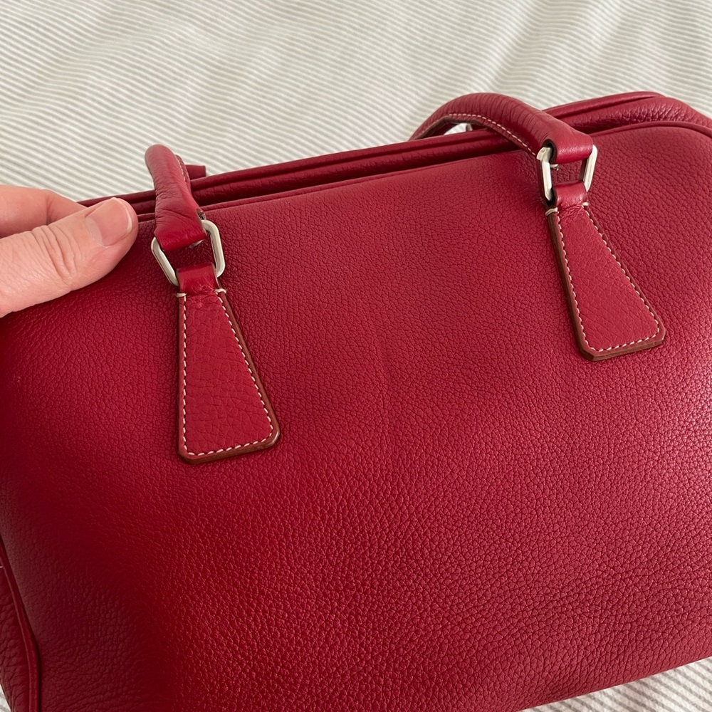 Prada Red Leather Shoulder Bag - Picture 2 of 15